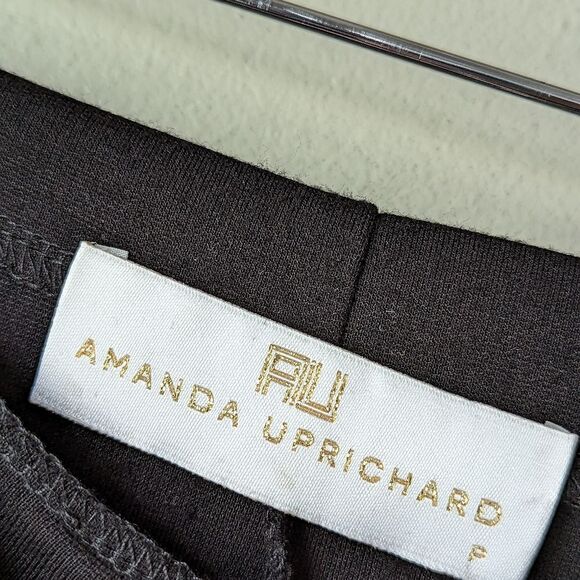 Amanda Uprichard Kara black zip front midi pencil skirt Size XS (P) - Picture 7 of 7